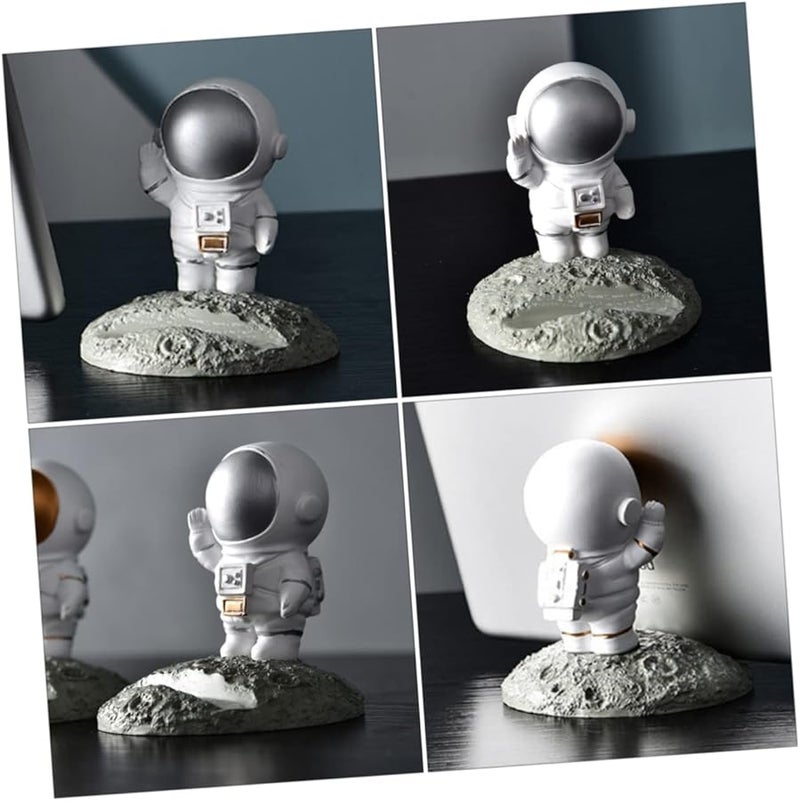 Creative Astronaut Resin Phone Holder Stand For Smartphones Tablets Home Office Desk Decor - Image 4